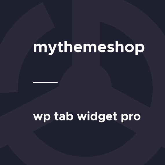 MyThemeShop WP Tab Widget Pro v1.0.8 - WordPress标签小工具插件