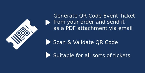 WooCommerce Event QR Code Email Tickets v1.4 - 活动二维码电子票务插件
