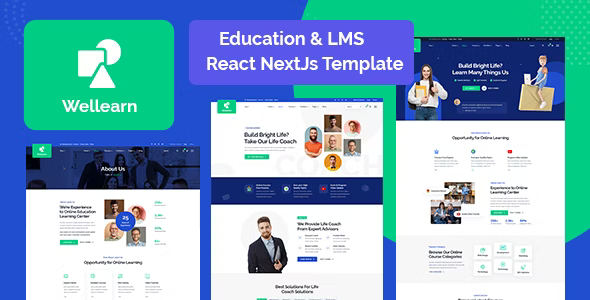 Wellern v1.0 Coach Online Courses React NextJs Template - 在线教练课程React NextJs模板