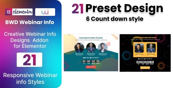 Webinar Info Plugin for Elementor v1.0 - Elementor网络研讨会信息插件
