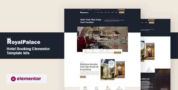Royalpalace – Hotel Booking Elementor Pro Template Kit – 皇家宫殿酒店预订Elementor专业模板套件