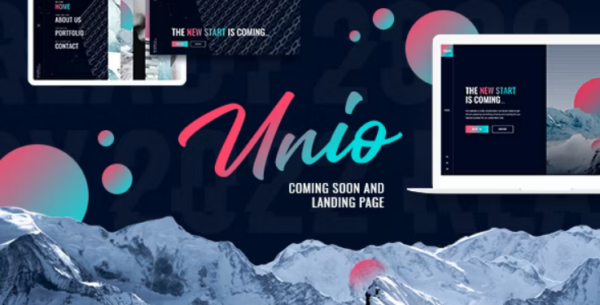 Unio v2.0 Coming Soon & Landing Page Template - 即将上线与着陆页模板