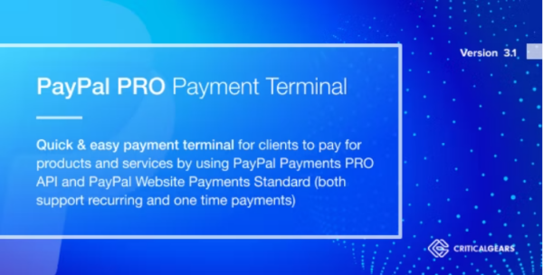 PayPal PRO Payment Terminal v3.1 - 专业PayPal支付终端解决方案