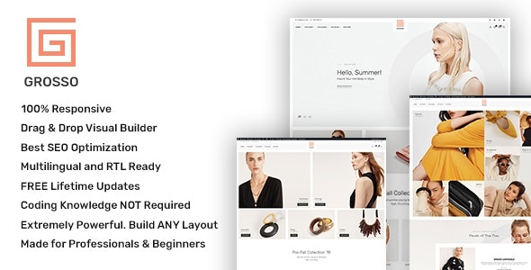 Grosso v1.8.7 现代时尚行业WooCommerce主题