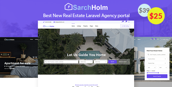 Sarchholm v2.0.5 房地产 Laravel 多语言中介门户