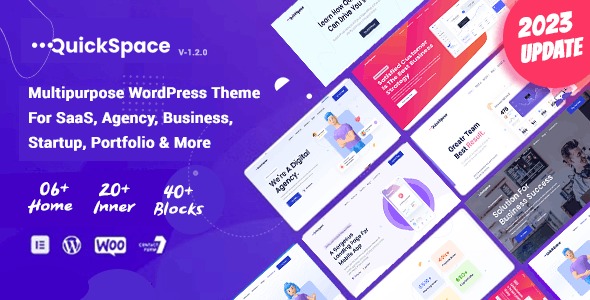 QuickSpace v1.2.0 多功能WordPress主题 - SaaS机构专用