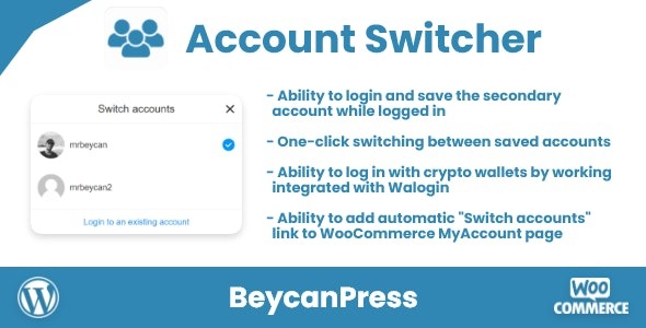 Account Switcher v1.0.0 - WordPress多账户切换插件