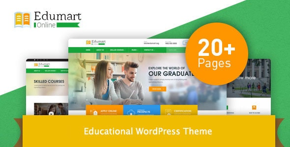 Edumart v1.0 教育类WordPress主题 - 专为教育机构设计的响应式网站模板