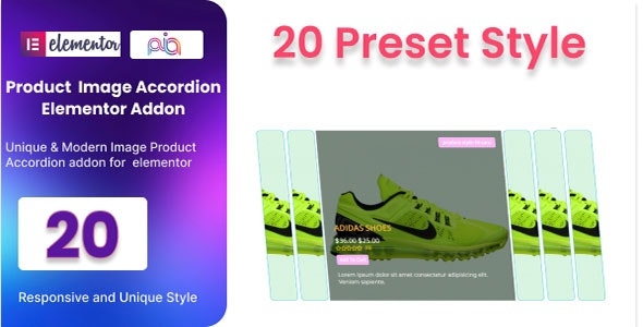 WooCommerce Product Image Accordion For Elementor v1.0 - Elementor的WooCommerce产品图片手风琴效果插件