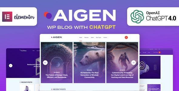 Aigen v1.2 AI Inspired WordPress Blog Theme - AI灵感WordPress博客主题