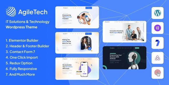 Agiletech v1.0.6 IT解决方案服务WordPress主题