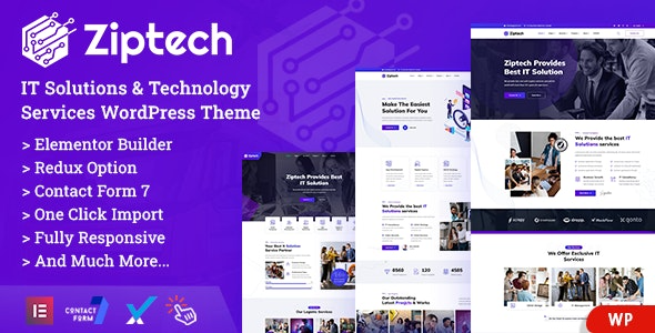 Ziptech v1.0 – IT解决方案技术WordPress主题