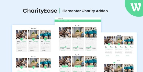 CharityEase v1.0.0 Elementor慈善插件 - 为非营利组织打造的Elementor扩展工具