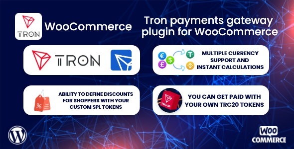 TronPay WooCommerce v1.0.1 - 为WooCommerce添加TRON支付网关的插件