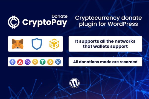 CryptoPay Donate v1.3.1 – 加密货币捐赠插件