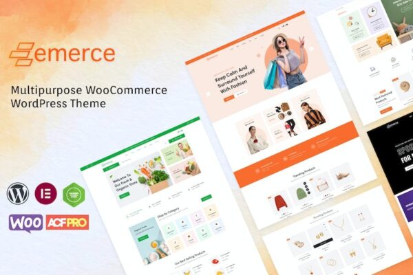 Emerce v1.7 多功能 WooCommerce 主题 - 适用于电子商务网站的高效解决方案