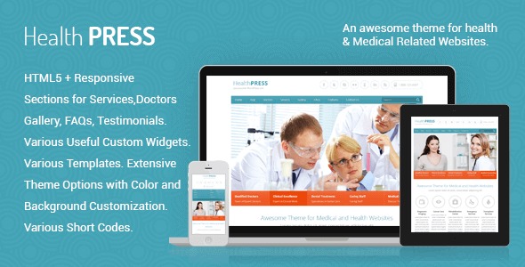 HealthPress v1.9.3 - 医疗健康WordPress主题