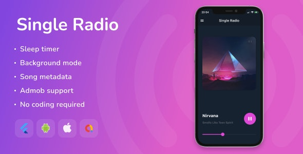 Single Radio v1.8.0 – Flutter全功能应用