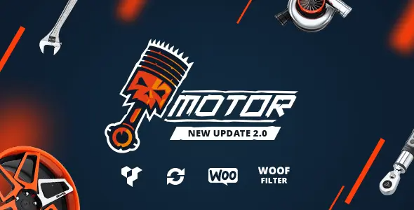 Motor v3.1.0 汽车、零件、服务和配件 WooCommerce 商店主题