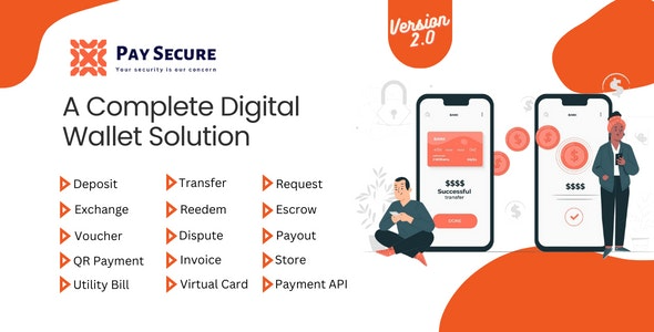 Pay Secure v2.0 – 完整的数字钱包解决方案