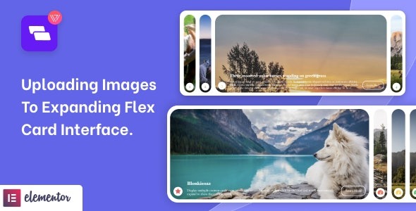 Wiloke Expanding Flex Cards Elementor Addon v1.0.0 - 扩展弹性卡片Elementor插件