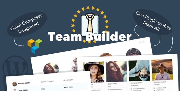 Team Builder v1.5.7 Meet The Team WordPress插件 - 团队展示与管理工具