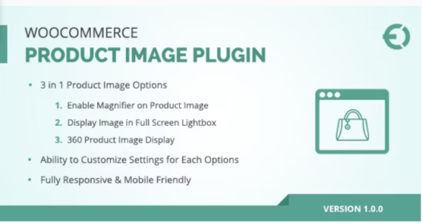 WooCommerce Product Image Zoom Plugin - 鼠标悬停和点击放大产品图像插件 (v1.0.6)