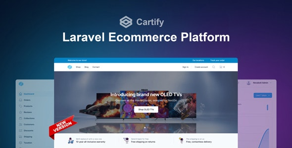 Cartify v2.1.0 Laravel电子商务平台与Tailwind CSS