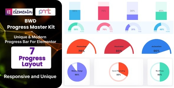 BWD Progress Master Kit For Elementor v1.0 - Elementor进度条大师套件