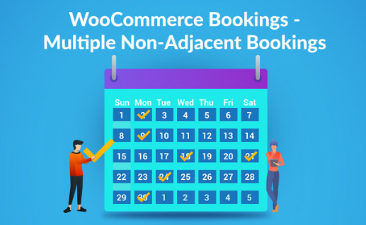 WooCommerce Multiple Non-Adjacent Bookings By PluginHive v1.2.9 - 多日期非连续预订插件