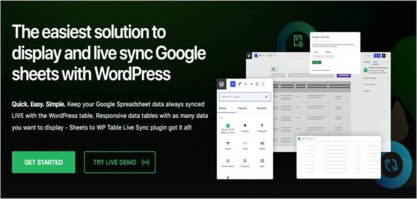 Spreadsheet Integration – Google sheet Integration, Sync & Display. professional v3.7.9 – WordPress电子表格集成插件