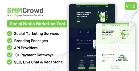 SMMCrowd v1.5.0 SMM服务市场平台