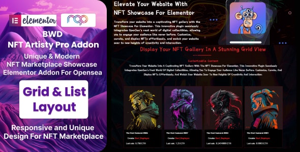 NFT Artisty Pro v1.0 (OpenSea NFT Marketplace) - 专业OpenSea NFT市场WordPress主题
