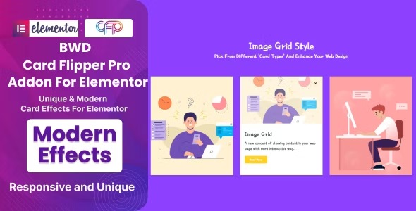 BWD Card Flipper Pro Addon For Elementor v1.0 - 专业卡片翻转特效插件