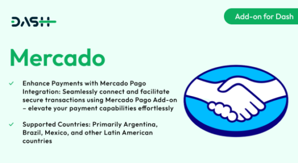 Mercado Pago Dash SaaS Add-on v1.0 - 为Dash SaaS平台添加Mercado Pago支付功能的扩展插件