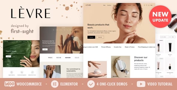 Levre Beauty Cosmetics Shop v4.6 - 化妆品美容商店WordPress主题