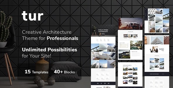 Tur Architecture v1.1.2 WordPress主题 - 现代建筑设计与响应式布局