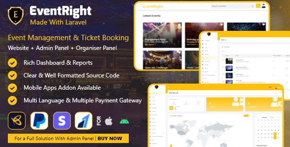 EventRight (v6.2) 票务销售和活动预订管理系统 - (saas)