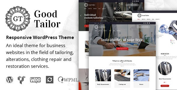 Good Tailor (v1.5.13) 时尚与裁缝服务WordPress主题