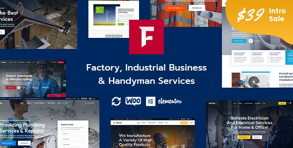 Fortis (v1.0.0) 工厂工业商业和维修服务WordPress主题