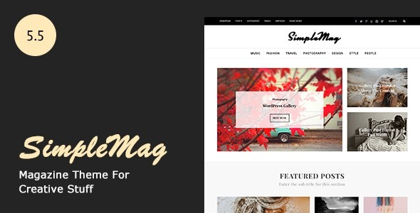 SimpleMag v5.5.0 杂志主题 - 创意内容展示