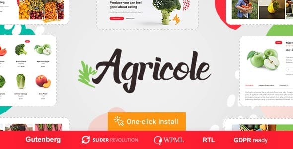 Agricole v1.1.2 有机食品与农业WordPress主题