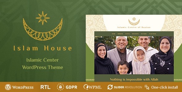 Islam House v1.1.3 清真寺和宗教 WordPress 主题