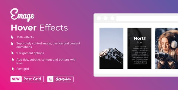 Emage (v4.5.1) Elementor Pro图片悬停效果插件