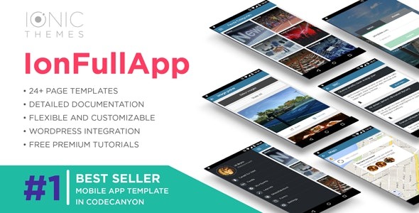 IonFullApp v1.6 Full Ionic Template + Cordova Plugins - 完整Ionic模板与Cordova插件集合