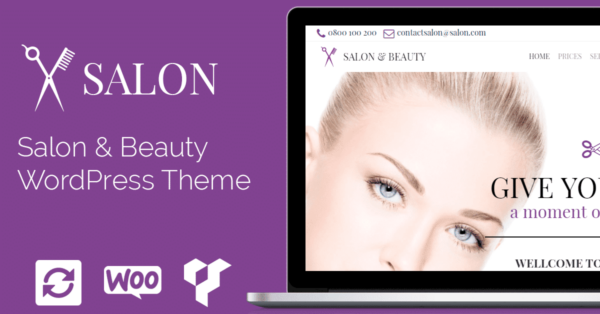 VisualModo Salon WordPress主题(v2.0.4) - 专业美容美发沙龙网站设计模板
