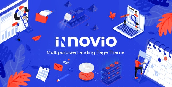 Innovio (v1.7) 多功能着陆页主题 - SEO友好的数字营销WordPress主题