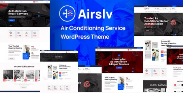 Airslv (v1.0) 供暖与空调 WordPress主题 - 专业HVAC网站解决方案