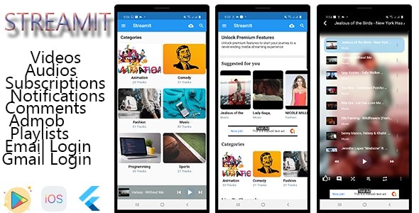 StreamIt (31 December 2023) 适用于Android和IOS平台的音频和视频流媒体应用