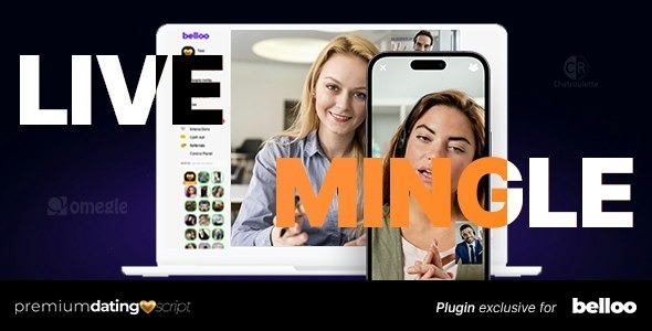 Live Mingle - 类似Omegle和Chatroulette的插件 - Belloo Dating 2